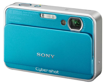 Sony Cyber-shot DSC-T2 có bộ nhớ trong lên tới 4 GB. Ảnh: Cnet.