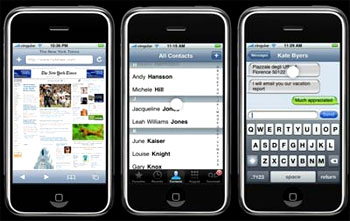 iPhone có giao diện dễ sử dụng và hạn chế tối đa các phím bấm bên sườn. Ảnh: Silverspider.