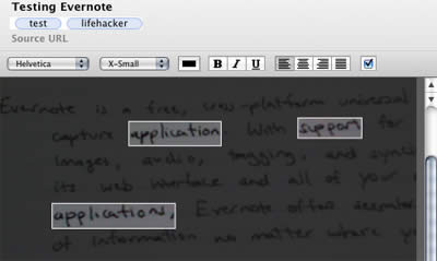 Evernote nhận dạng cả chữ trong ảnh.